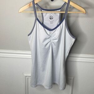 Tē Verde Tank Light Grey w/ Grey/Blue Trim